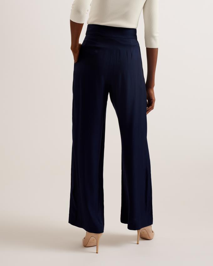 Pantalon Ted Baker Wide Leg Bleu Marine Femme | RNM-91349806